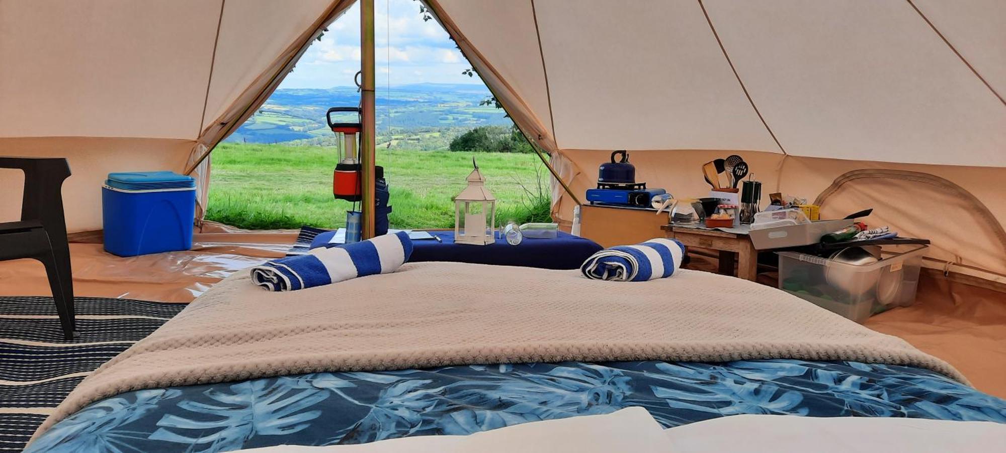 Summit Camping Kit Hill Cornwall Panoramic Views Grass Pitch From 15Pn Or Bella Bell Tent 75Pn Callington 외부 사진