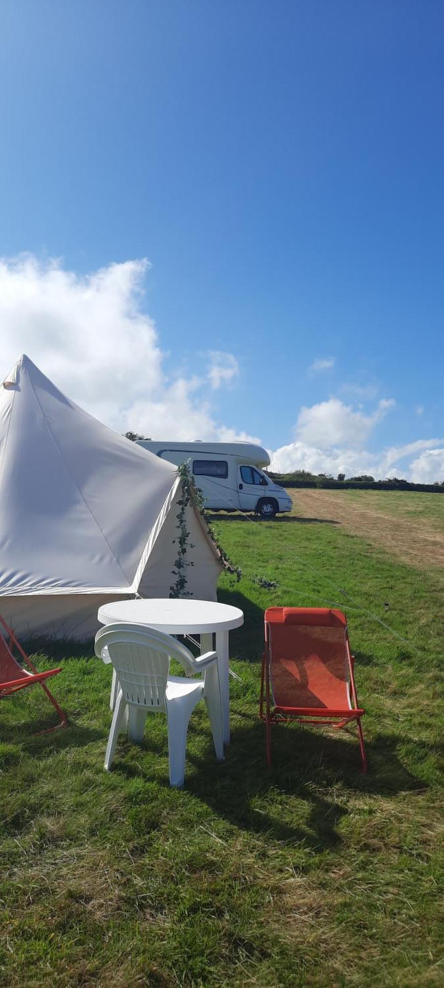 Summit Camping Kit Hill Cornwall Panoramic Views Grass Pitch From 15Pn Or Bella Bell Tent 75Pn Callington 외부 사진